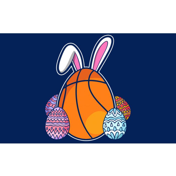 Easter Day Basketball Bunny Easter Eggs Bumper Sticker