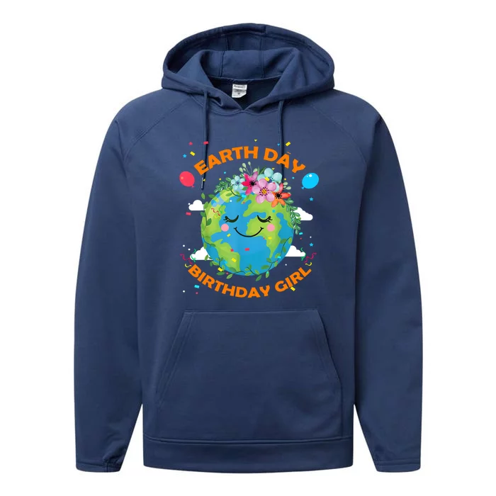 Earth Day Birthday Planet April 22nd Bday Environt Gift Performance Fleece Hoodie