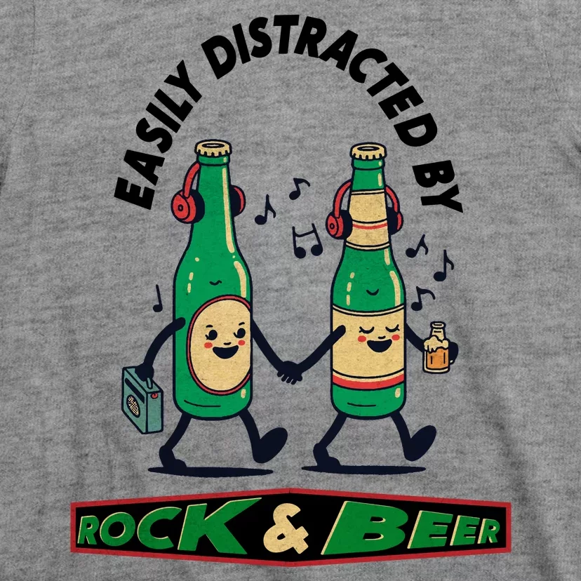 Easily Distracted By Rock And Beer T-Shirt