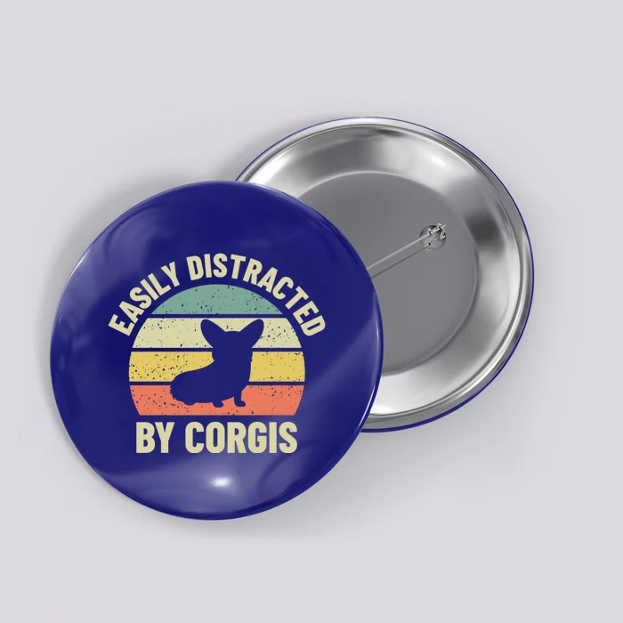 Easily Distracted By Corgis Gift Button