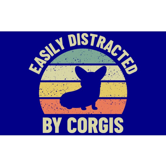 Easily Distracted By Corgis Gift Bumper Sticker