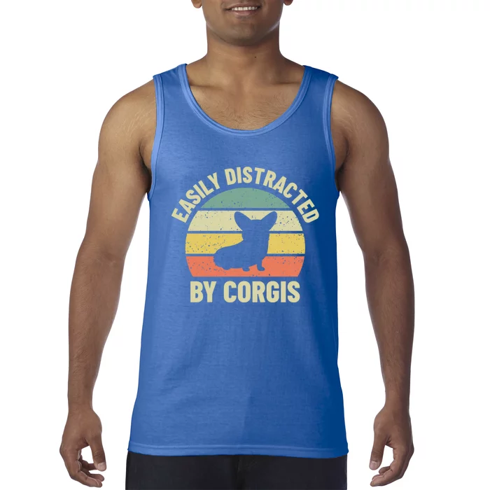 Easily Distracted By Corgis Gift Tank Top