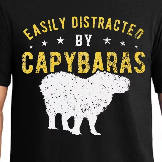 Easily distracted by Capybaras Pajama Set