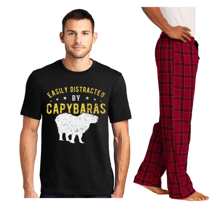 Easily distracted by Capybaras Pajama Set