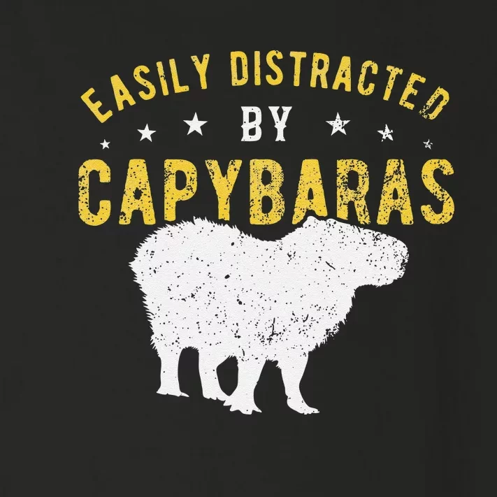 Easily distracted by Capybaras Toddler Long Sleeve Shirt