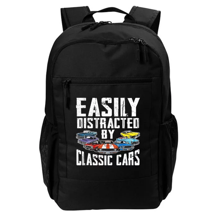 Easily Distracted By Classic Cars Daily Commute Backpack