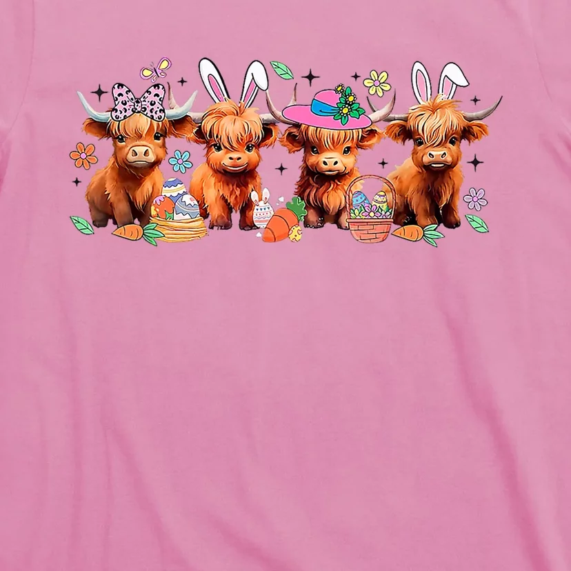 Easter Day Baby Highland Cow T-Shirt