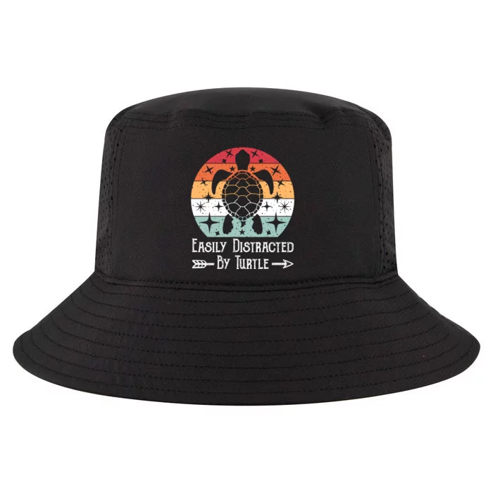 Easily Distracted By Turtle Cool Comfort Performance Bucket Hat