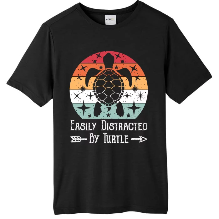 Easily Distracted By Turtle ChromaSoft Performance T-Shirt