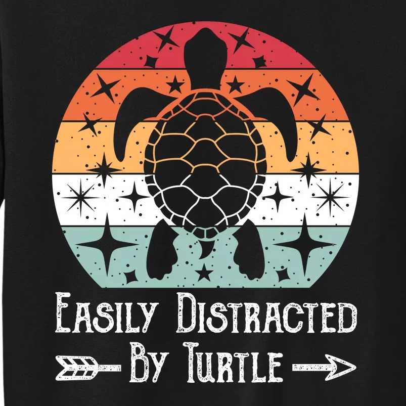 Easily Distracted By Turtle Tall Sweatshirt