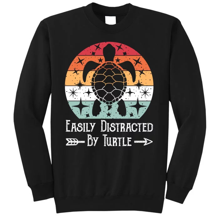 Easily Distracted By Turtle Tall Sweatshirt