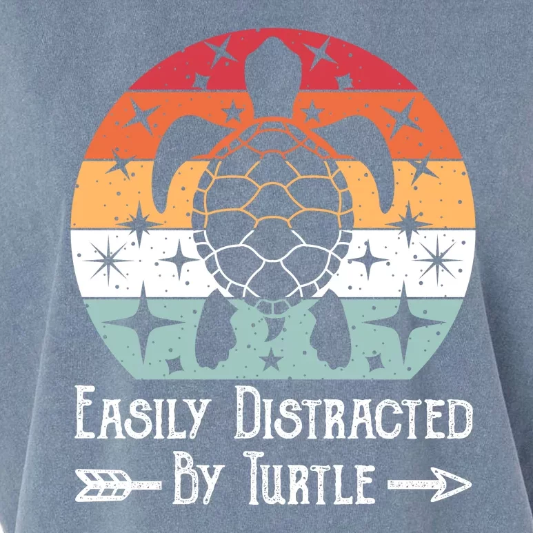 Easily Distracted By Turtle Garment-Dyed Women's Muscle Tee