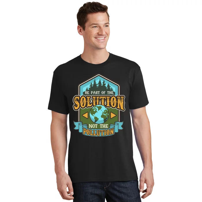 Earth Day Be The Solution Cute Vintage Recycling T-Shirt