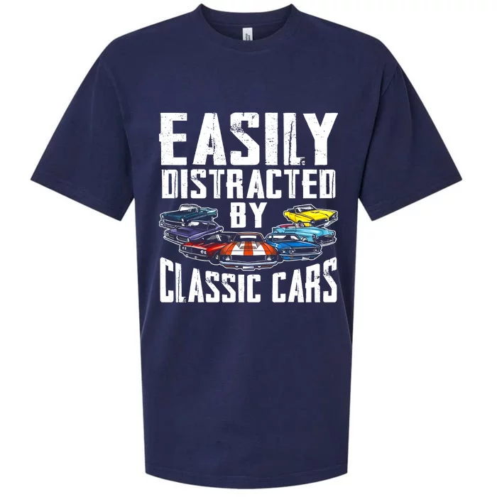 Easily Distracted By Classic Cars Sueded Cloud Jersey T-Shirt