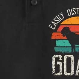 Easily Distracted By Goats Funny Jokes Sarcastic Sayings Dry Zone Grid Performance Polo