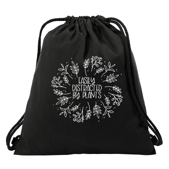 Easily Distracted By Tits And Tacos Sarcasm Adult Humor Drawstring Bag