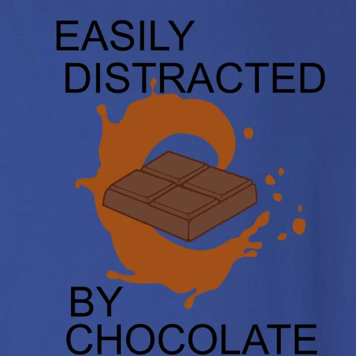 Easily Distracted By Chocolate Sweets Chocolatier Meaningful Gift Toddler Long Sleeve Shirt