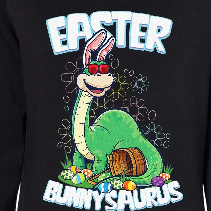 Easter Dinosaur Bunny Egg Hunt Brontosaurus Womens California Wash Sweatshirt