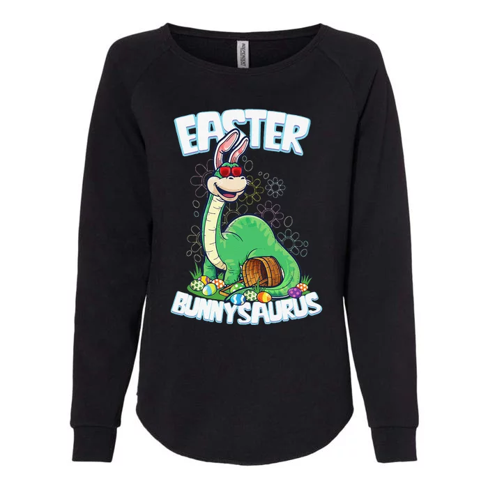 Easter Dinosaur Bunny Egg Hunt Brontosaurus Womens California Wash Sweatshirt