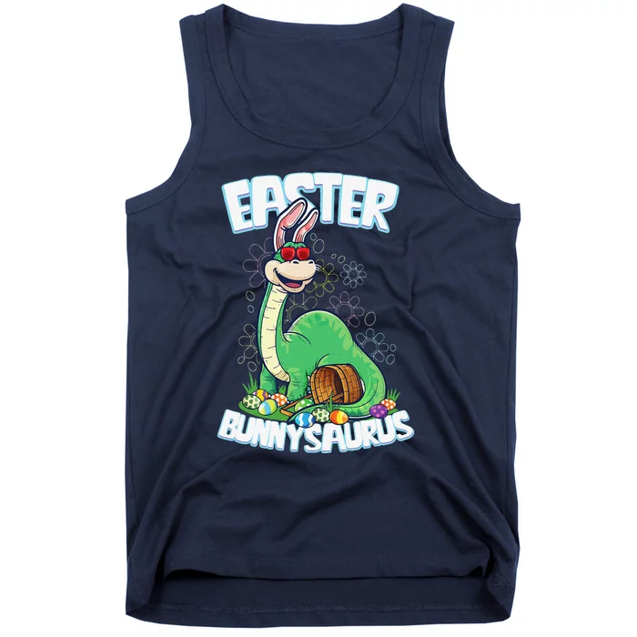 Easter Dinosaur Bunny Egg Hunt Brontosaurus Tank Top