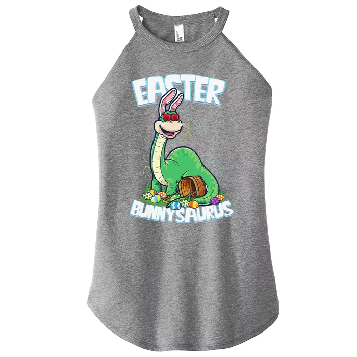 Easter Dinosaur Bunny Egg Hunt Brontosaurus Women’s Perfect Tri Rocker Tank