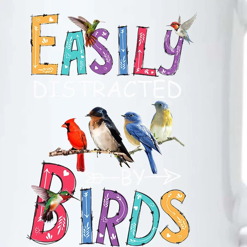 Easily Distracted By Birds Funny Bird Black Color Changing Mug