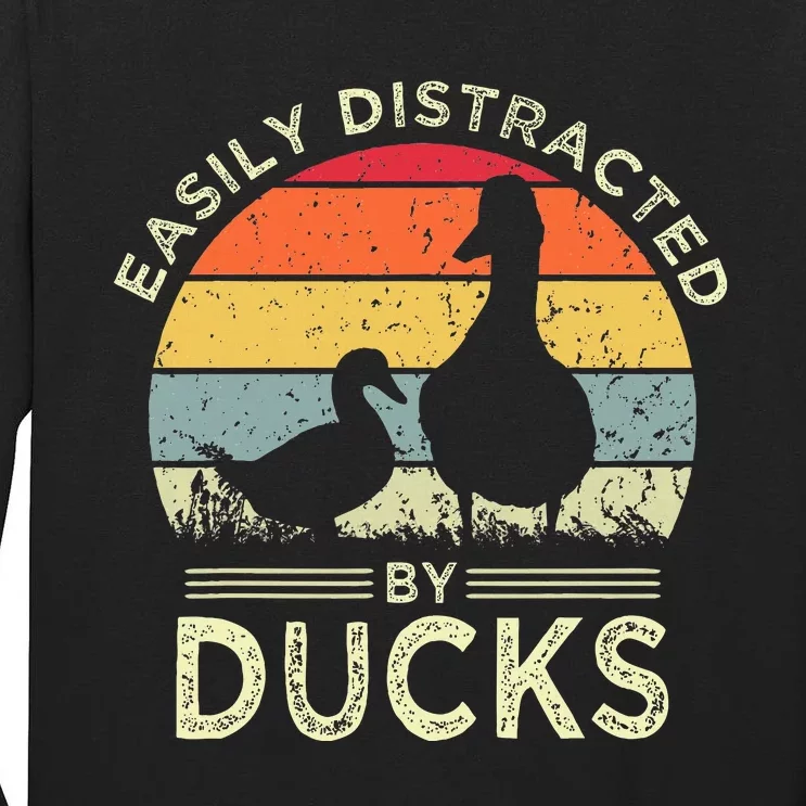 Easily Distracted By Ducks Tall Long Sleeve T-Shirt