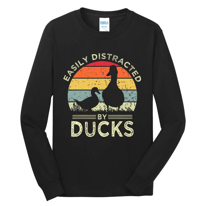 Easily Distracted By Ducks Tall Long Sleeve T-Shirt