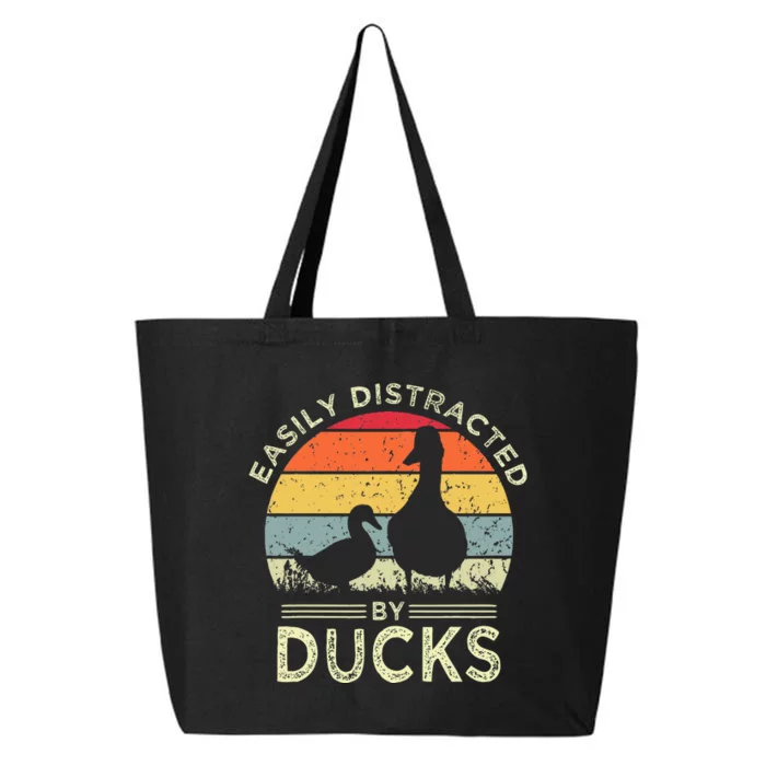 Easily Distracted By Ducks 25L Jumbo Tote