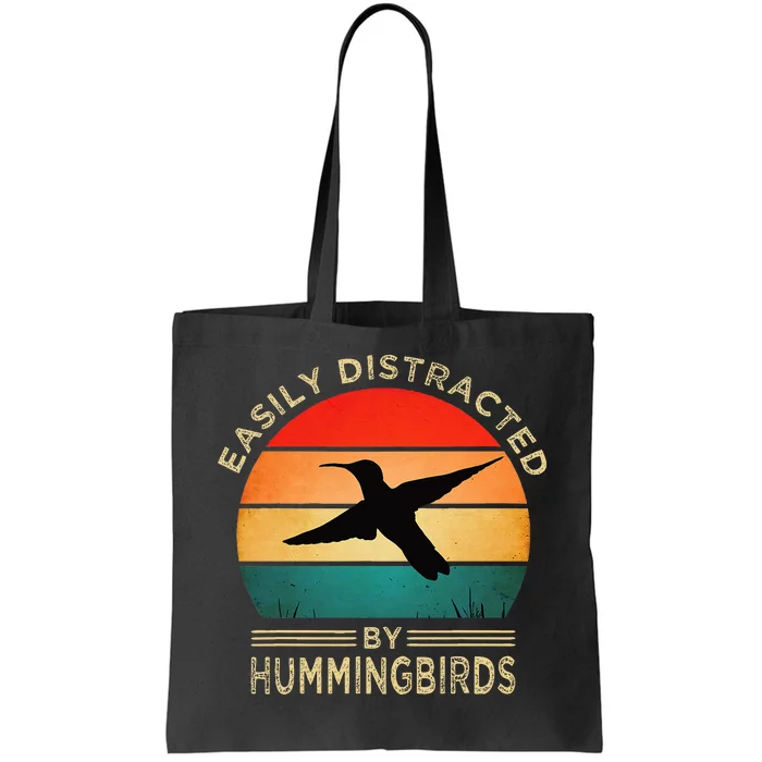 Easily Distracted By Hummingbirds Tote Bag