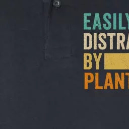 Easily Distracted By Plants Softstyle Adult Sport Polo