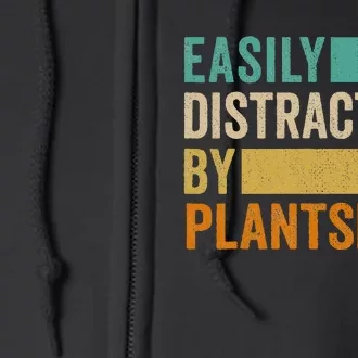 Easily Distracted By Plants Full Zip Hoodie