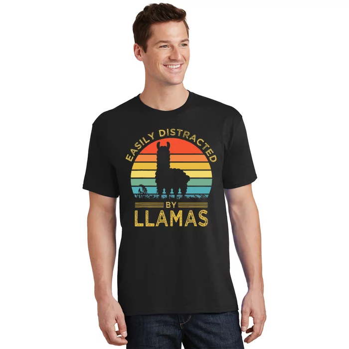 Easily Distracted By Llamas T-Shirt