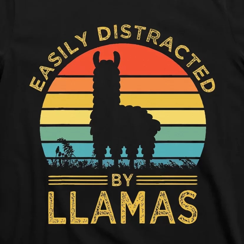 Easily Distracted By Llamas T-Shirt