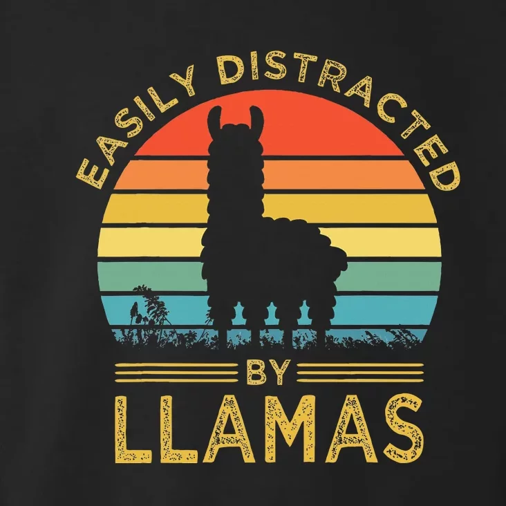 Easily Distracted By Llamas Toddler Hoodie