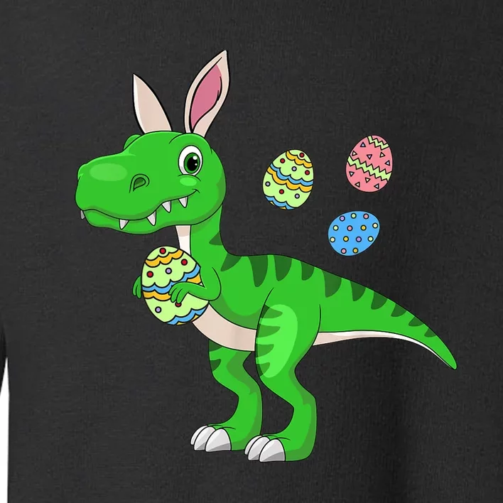 Easter Dinosaur Boy Bunny Easter Basket Stuffers Toddler Sweatshirt