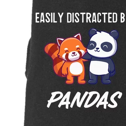 Easily Distracted By Pandas Cute Red Panda And Panda Doggie 3-End Fleece Hoodie