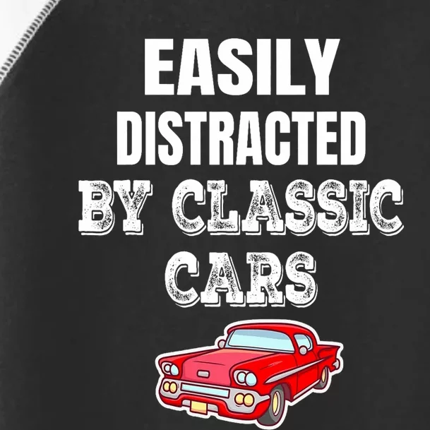 Easily Distracted By Classic Cars Toddler Fine Jersey T-Shirt