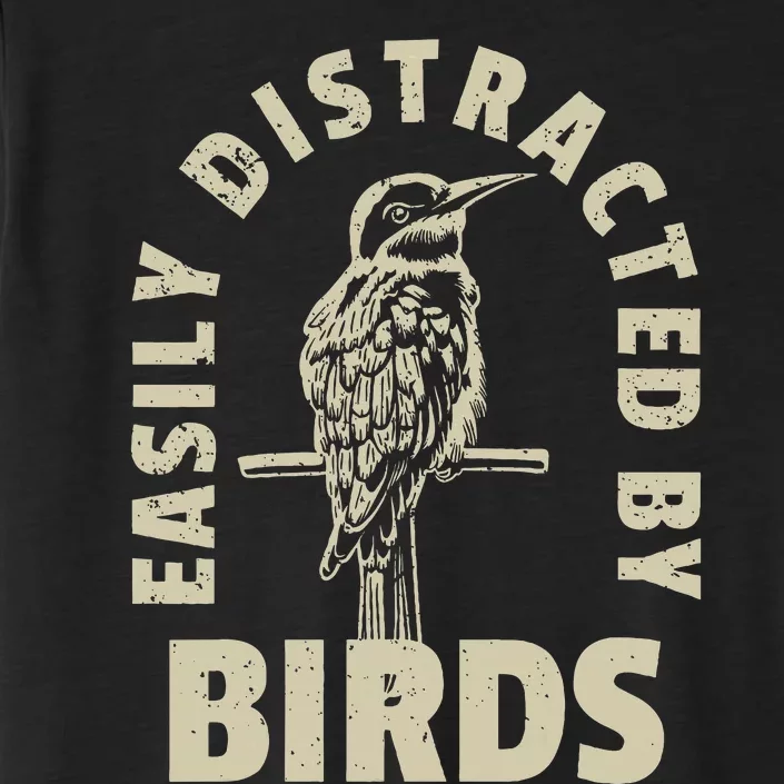 Easily Distracted By Birds ChromaSoft Performance T-Shirt