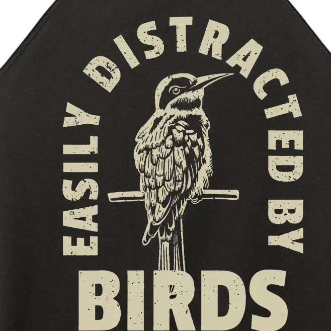 Easily Distracted By Birds Women’s Perfect Tri Rocker Tank