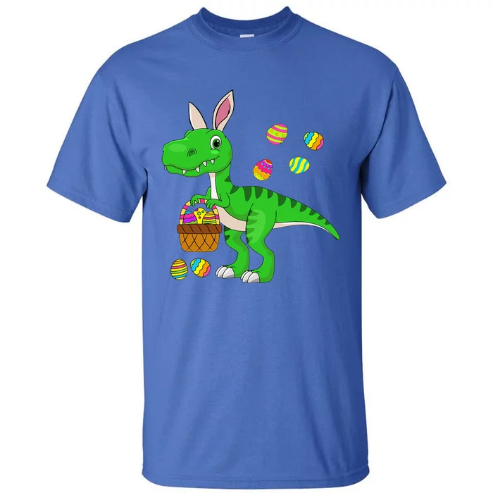 Easter Dinosaur Bunny Ears Easter Basket Stuffers Tall T-Shirt