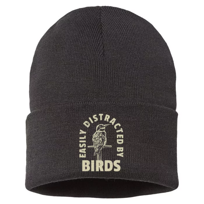 Easily Distracted By Birds Sustainable Knit Beanie