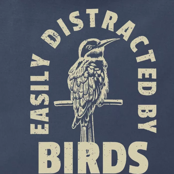 Easily Distracted By Birds Zip Tote Bag