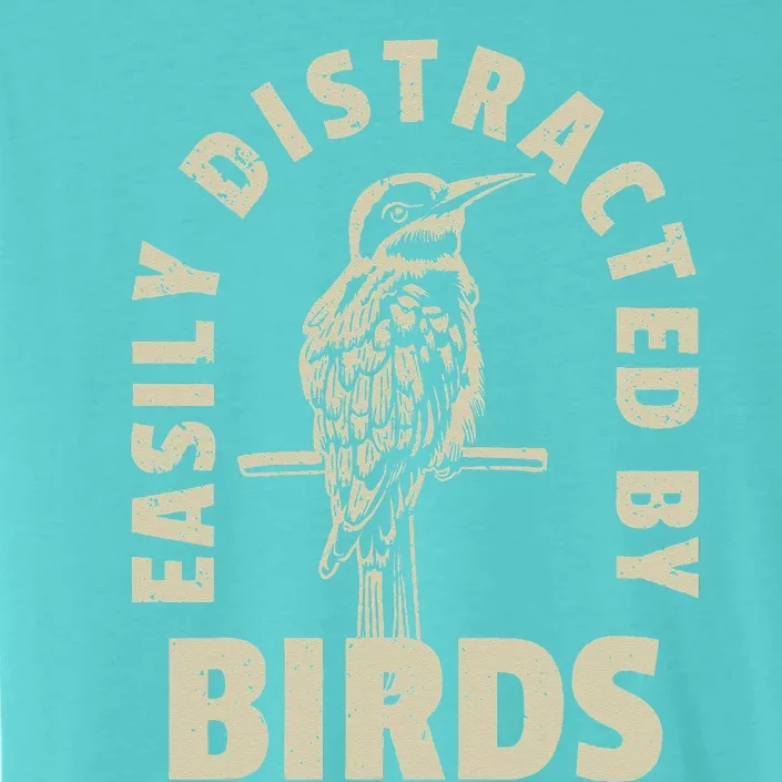 Easily Distracted By Birds ChromaSoft Performance T-Shirt