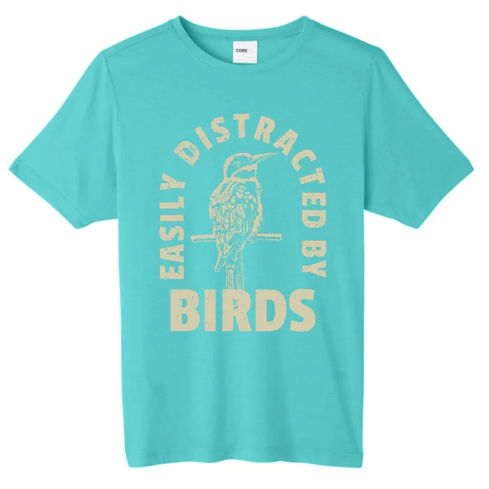 Easily Distracted By Birds ChromaSoft Performance T-Shirt