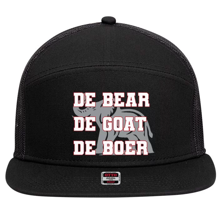 Elephant De Bear De Goat De Boer 7 Panel Mesh Trucker Snapback Hat