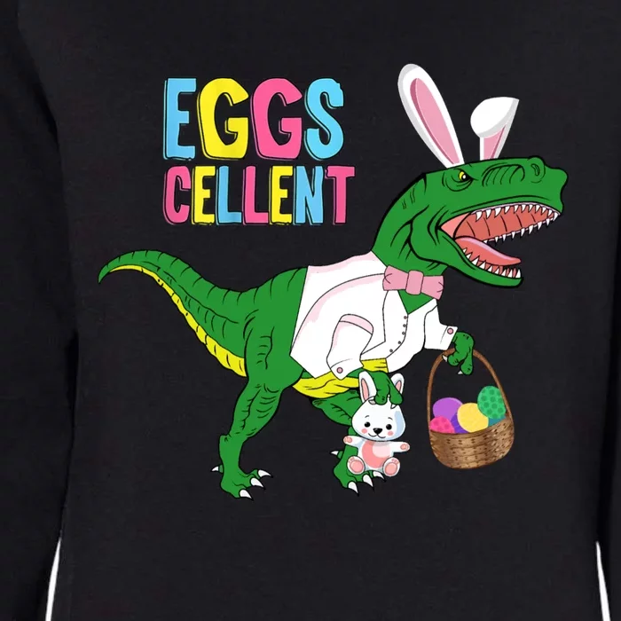 Easter Dinosaur Bunny T Rex Eggs Cellent Womens California Wash Sweatshirt