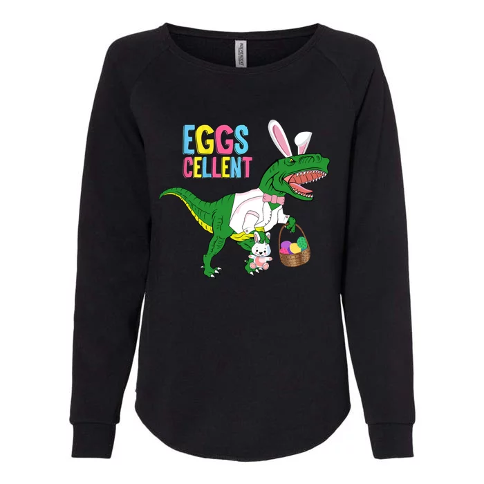 Easter Dinosaur Bunny T Rex Eggs Cellent Womens California Wash Sweatshirt