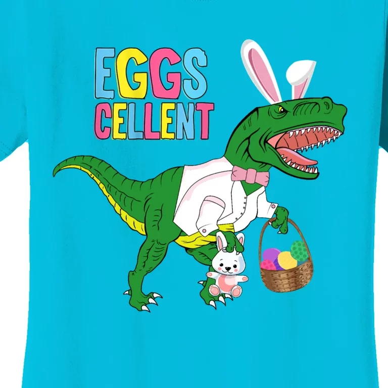 Easter Dinosaur Bunny T Rex Eggs Cellent Women's T-Shirt