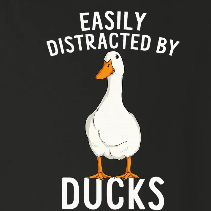 Easily Distracted By Ducks Funny Duck Lover Toddler Long Sleeve Shirt